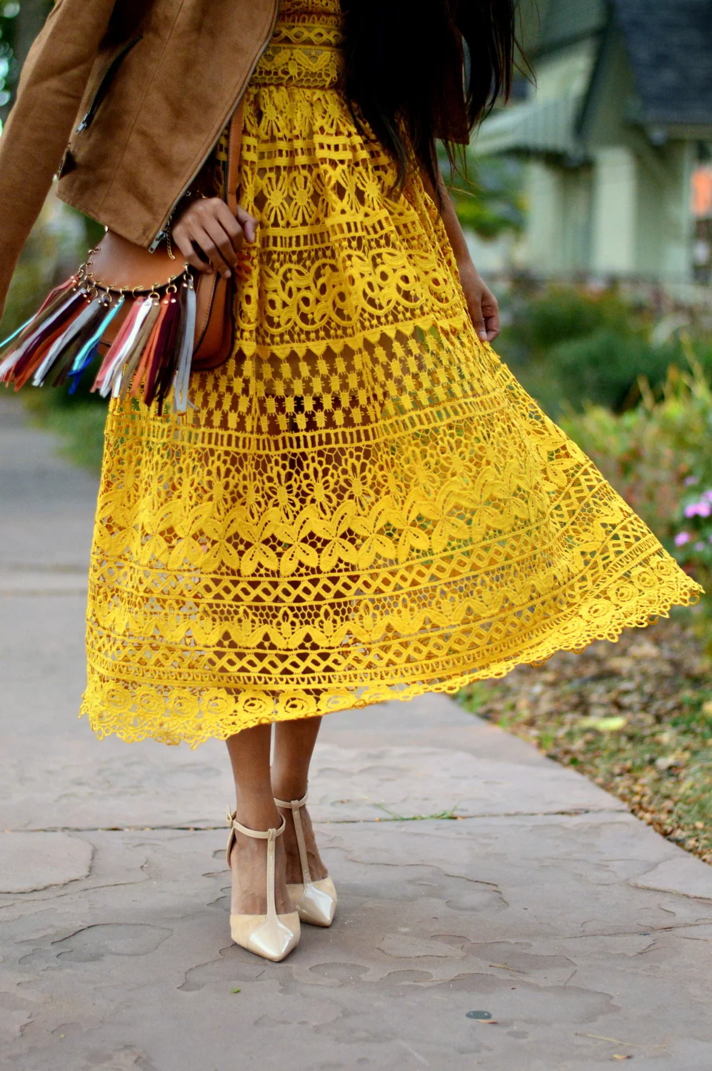 Mustard yellow lace 2025